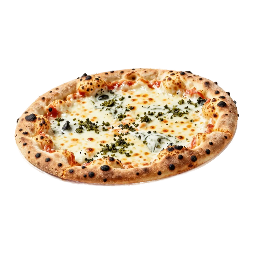 Napoletanische Pizza Quattro Formaggi
